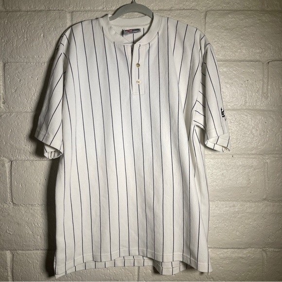 Vintage 1997 Chase Authentics Nascar Pinstripe Henley - Picture 1 of 6